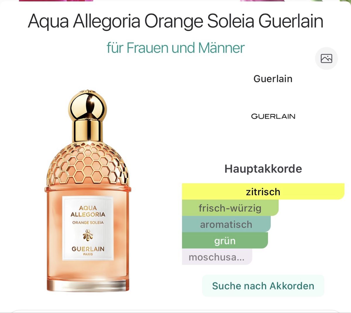 Guerlain Parfum & Eau de Toilette: GUERLAIN  Aqua Allegoria Orange Soleia 75ml, NEU & OVP – Neu und originalverpackt aus Bern von Rausch29 2