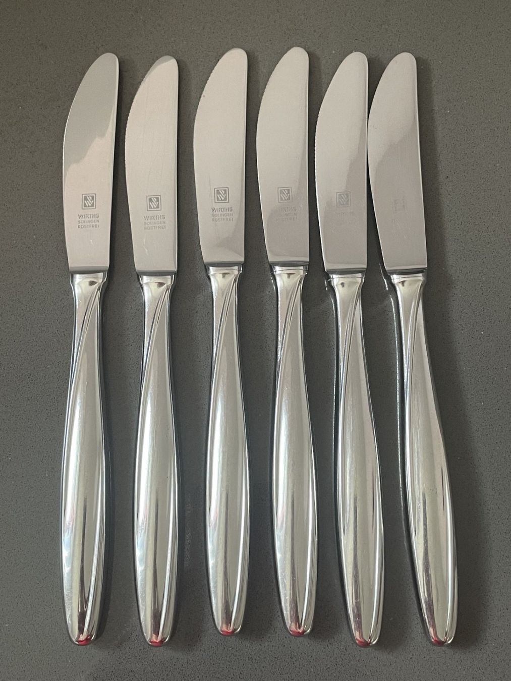 Küchenmesser: 6 Taffelmesser Solingen – Gebraucht aus Winkel von Kade50