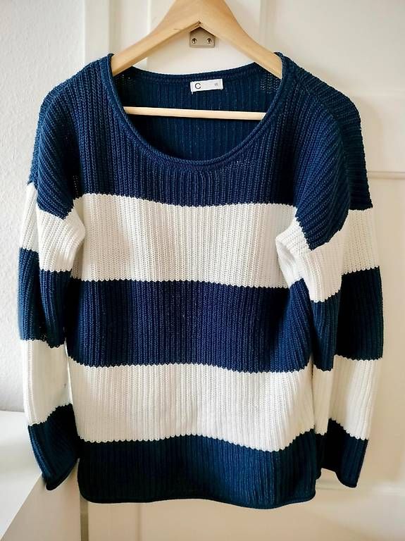 Pulls & Sweat-shirts: weiss / blauer Pullover – D'occasion à Luzern par car.i.