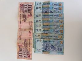 Lot de billets tunisiens – 120 dinars tunisiens (TND)