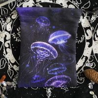 Beutel Säckli Hülle für Tarot Karten Edelsteine Quallen