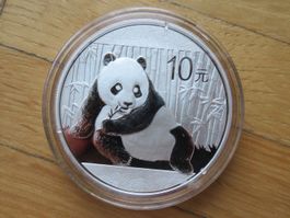 China 10 Yuan Panda Münze 2015 / 1Unze Silber