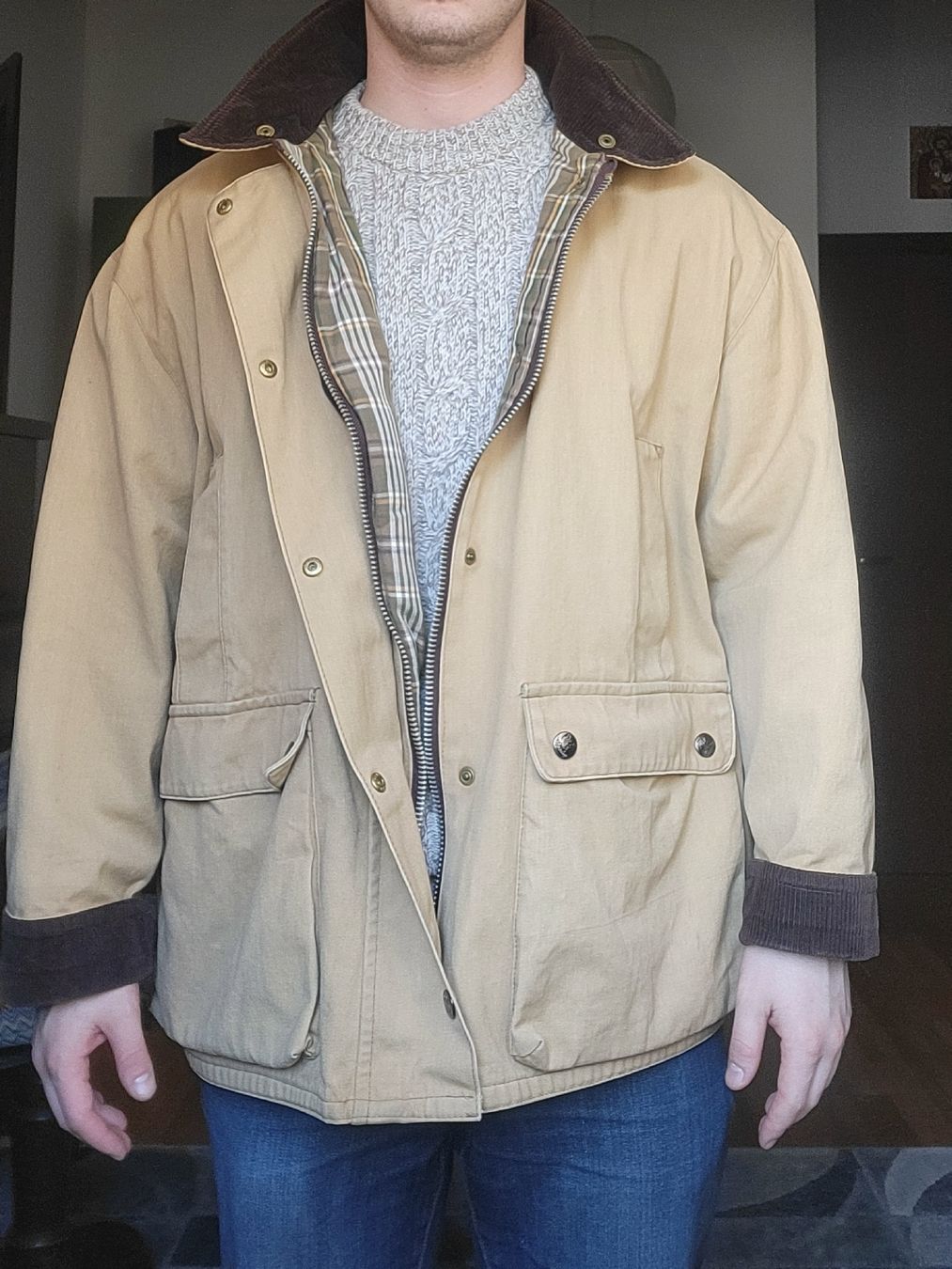 Giacche: Barbourstyle-Jacke, Marke Sutherland, Größe M – Usato da Fribourg venduto da lui_6l5f 2