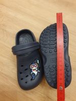 Gummi Clogs, Badeschuhe, dunkelblau mit Hai, Gr. 26, NEU