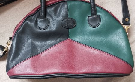Sac à main en cuir vintage multicolore - STEFANO