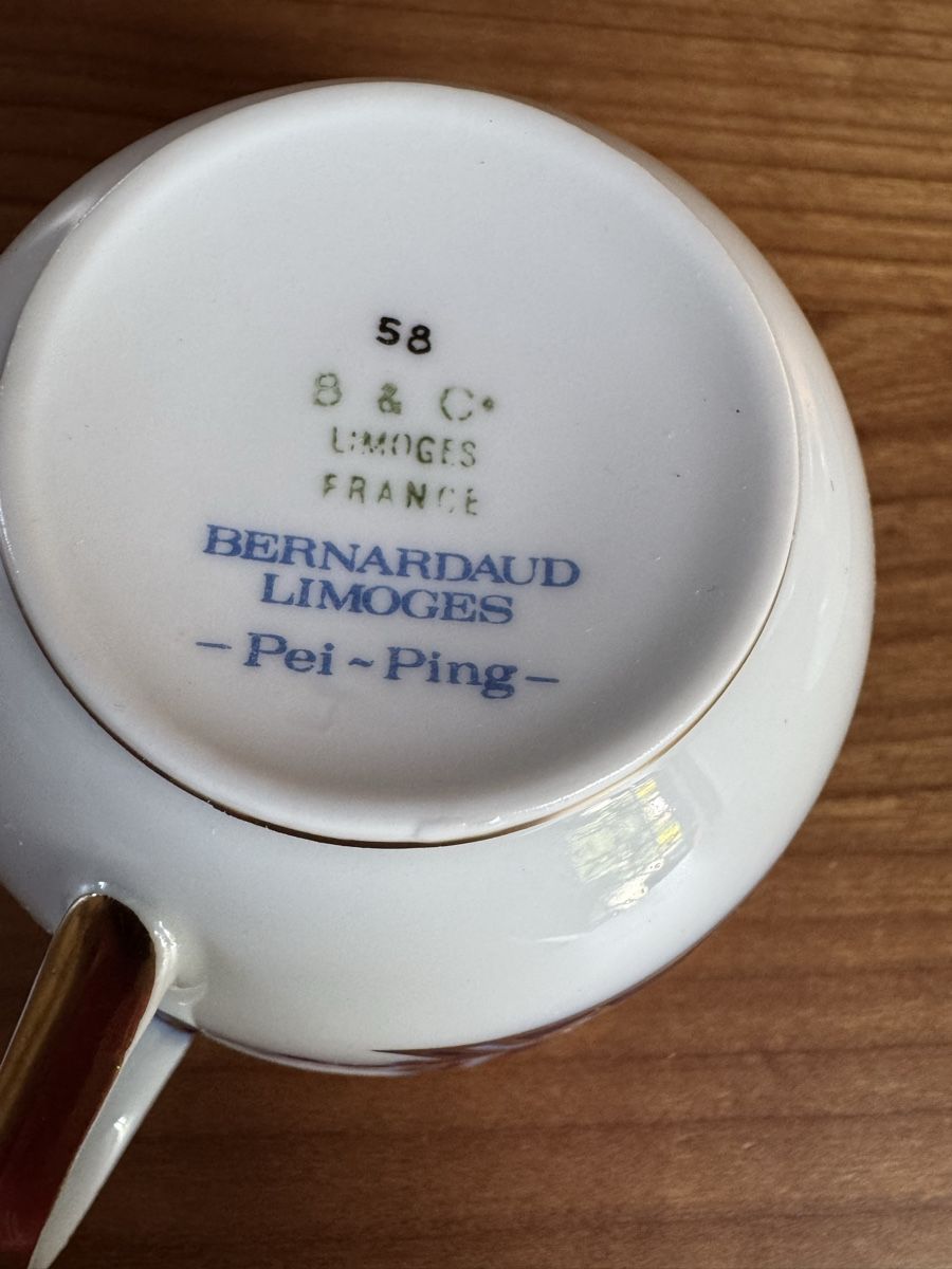 Tazze: Limoges Teetasse Pei Ping Asiatisch Blumen – Usato da Therwil venduto da rowe-spezial 7