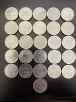France, lot 26 X 1/2 FF 1965-2000 Nickel 