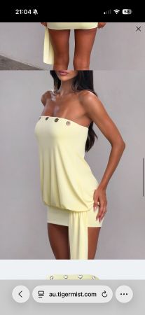 Tigermist Ravenna Dress Butter Yellow Gr. S