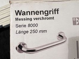 WannenGriff, Messing verchromt, Serie 8000, Länge 250 mm