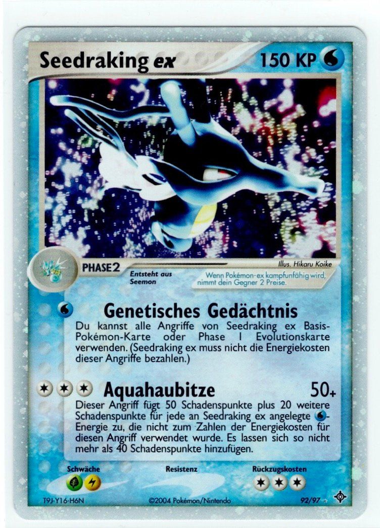 Pokémon Sammelbilder & Trading cards: Seedraking ex 92 – Gebraucht aus Zürich von PACE79