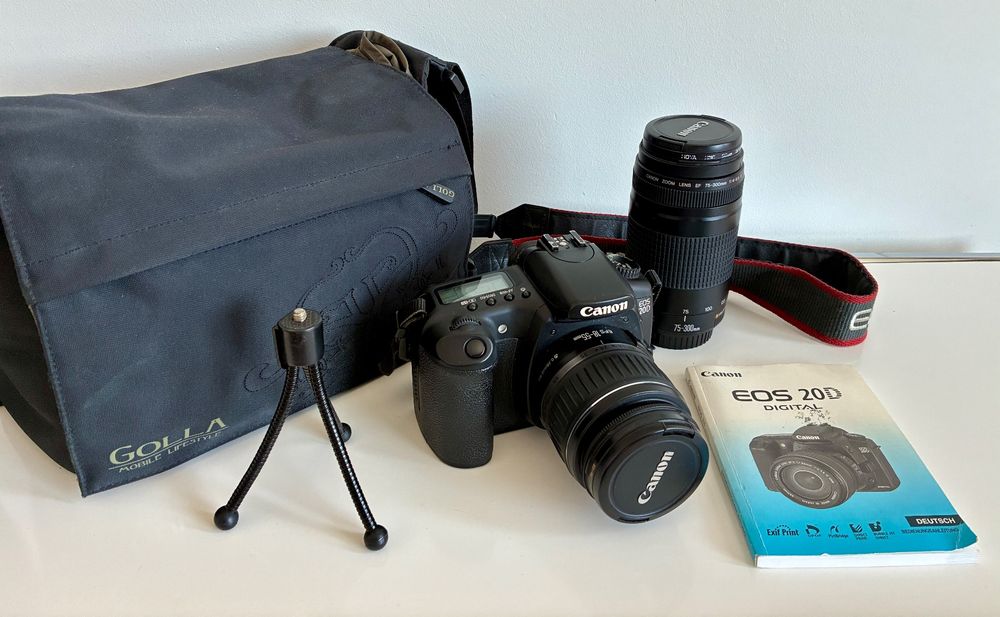 Canon Appareil photo: Canon EOS 20D mit Objektiven & Stativ & Tasche, Top Zustand! – D'occasion à Zürich par tersus1981