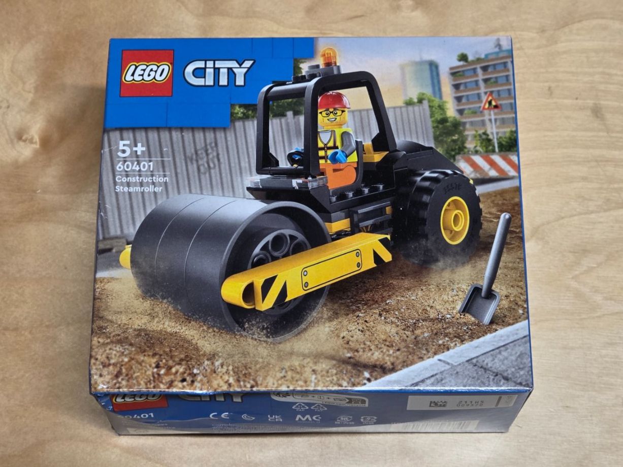 Lego Kit di costruzioni: LEGO City 60401 Construction Steamroller – Nuovo e nell'imballaggio originale da Basadingen venduto da NekoBricks 1