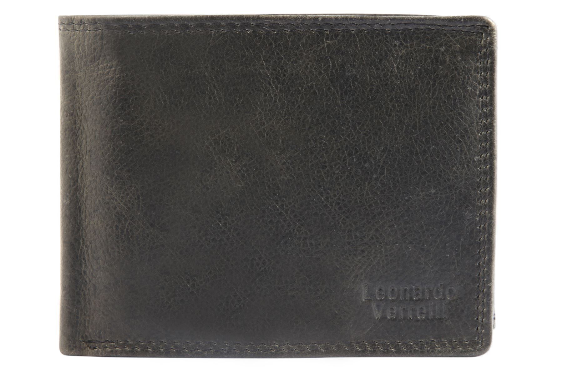 Brieftaschen: Leonardo Geldbörse Echtleder RFID Safe Format 12 x 9.5 cm, s – Neu und originalverpackt aus Wittenbach von uhrenshop24swiss 1