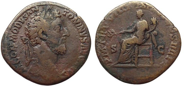 Alle Münzen: COMMODUS bronze Sesterz – Gebraucht aus La Sarraz von classicworldcoins
