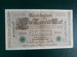 DEUTSCHLAND - 1000 Mark 21. April 1910 - SS+ / TTB+