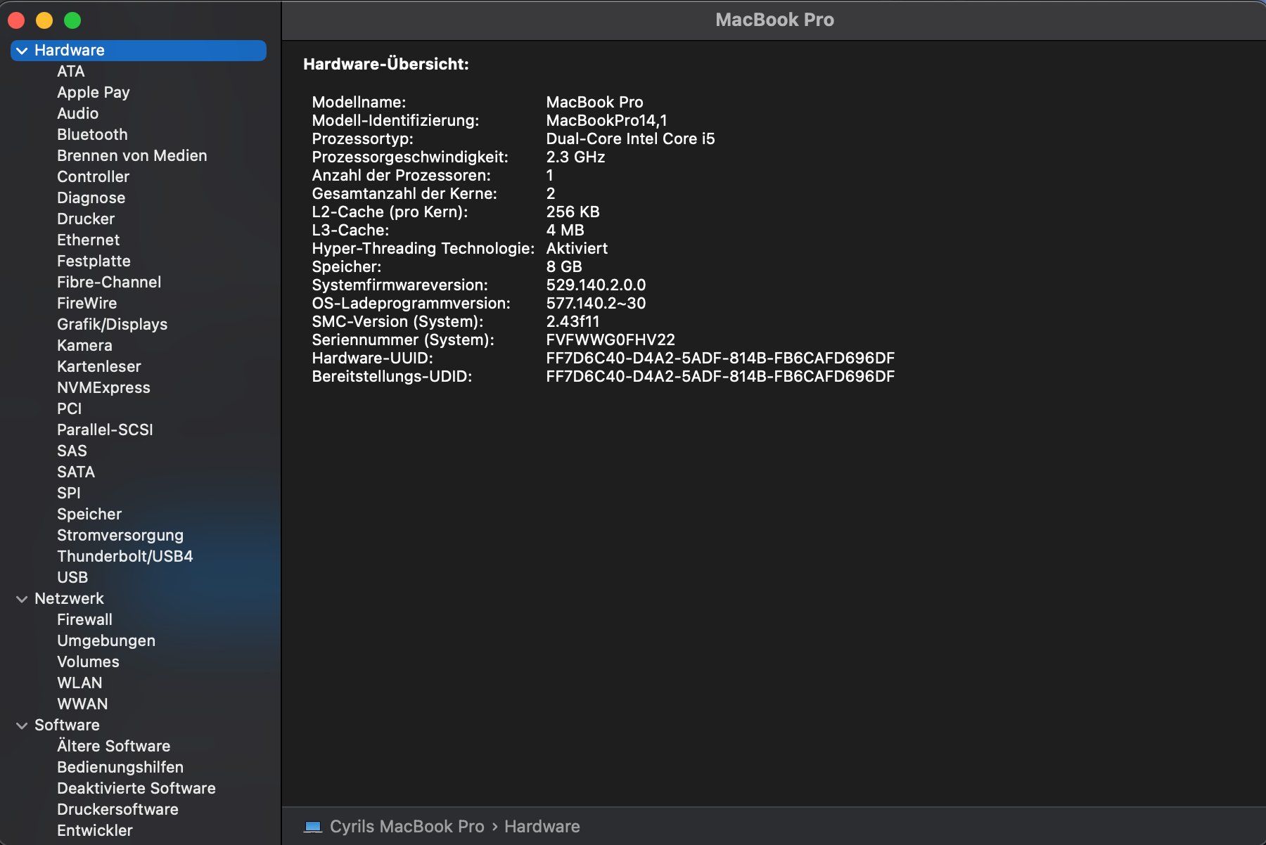 Apple Notebook: MacBook Pro – Usato da Brüttisellen venduto da Gritti02 6