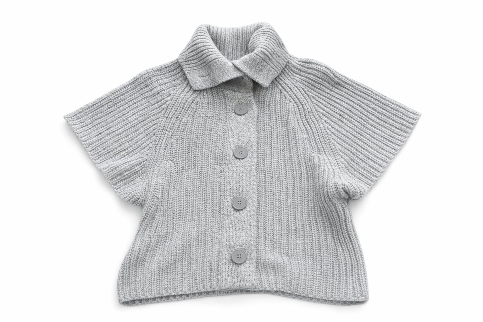Gilets & Westen: Strickjacke Damen Hellgrau Kurzarm – Gr. XS – Gebraucht aus Fully von VaneaSelection 1
