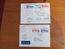 1Lot(2Stck) ROTKREUZFLUEGE v.1939 n.Luzern