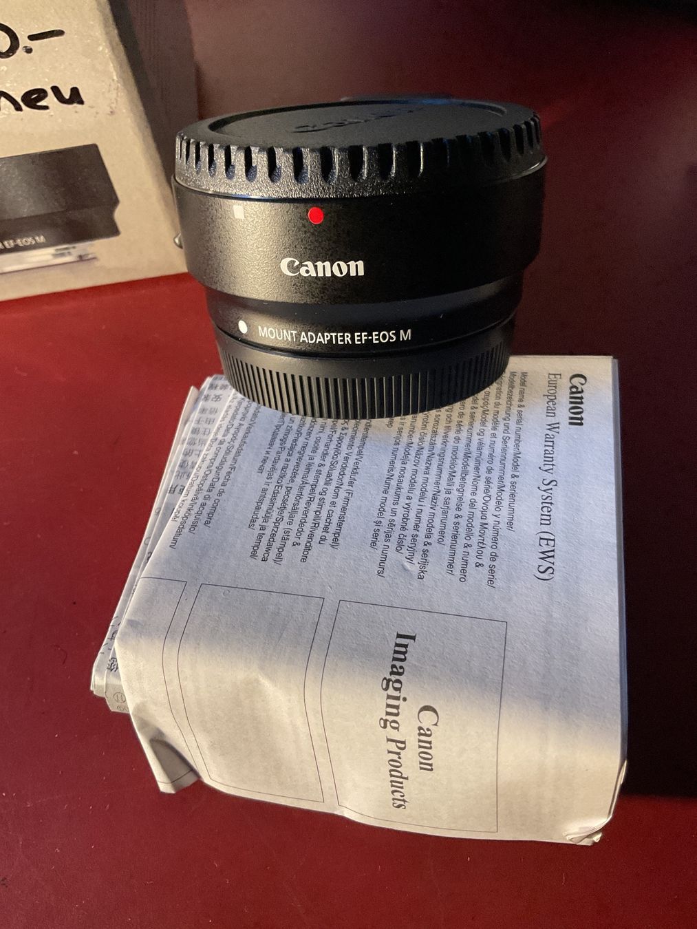 Canon Adattatori foto: Canon Mount Adapter, EF-EOS M, unbenutzt – Nuovo (secondo la descrizione) da Tecknau venduto da Gluschtikum