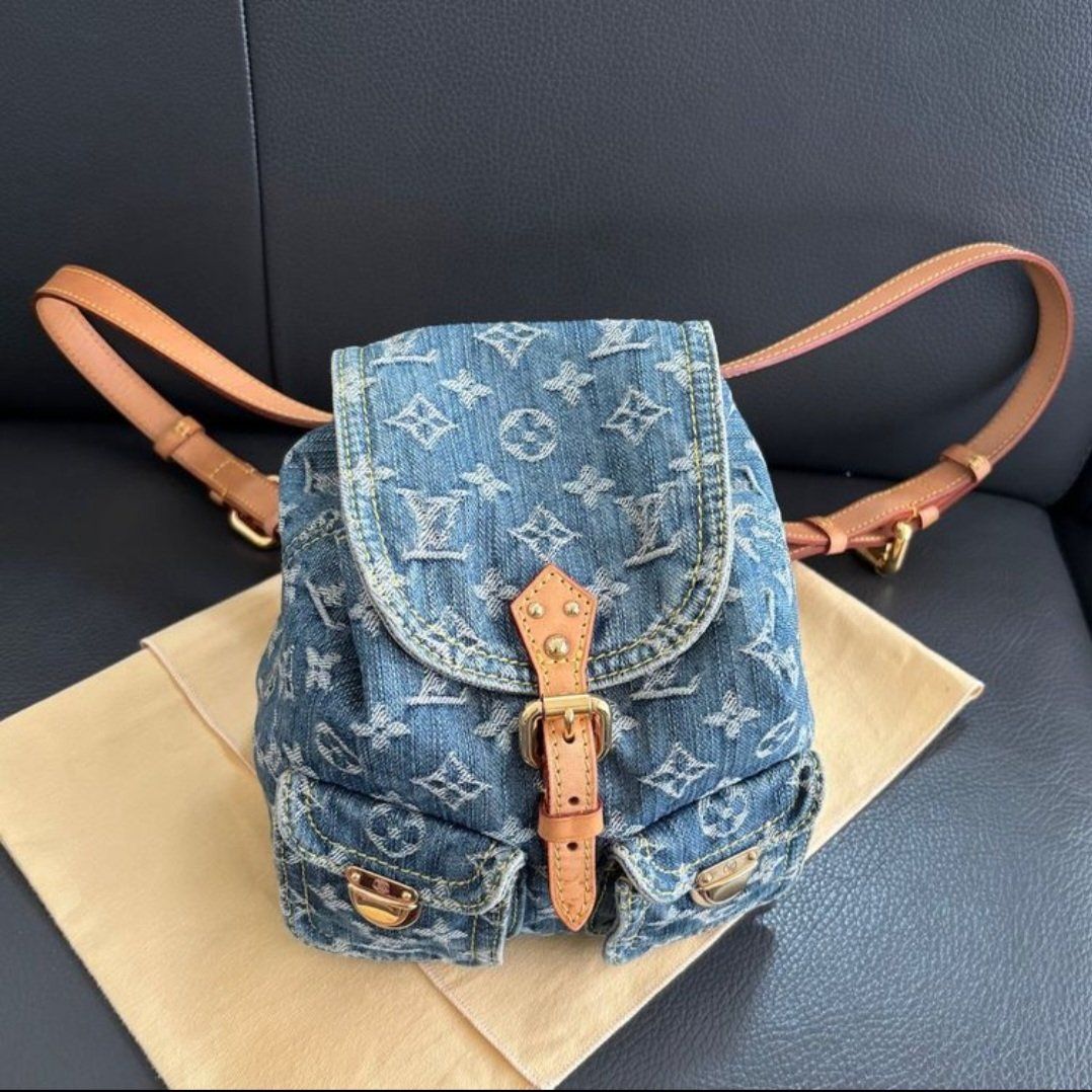 Louis Vuitton Rucksäcke: Louis Vuitton Denim Rucksack – Neu (gemäss Beschreibung) aus Sissach von fionayyo