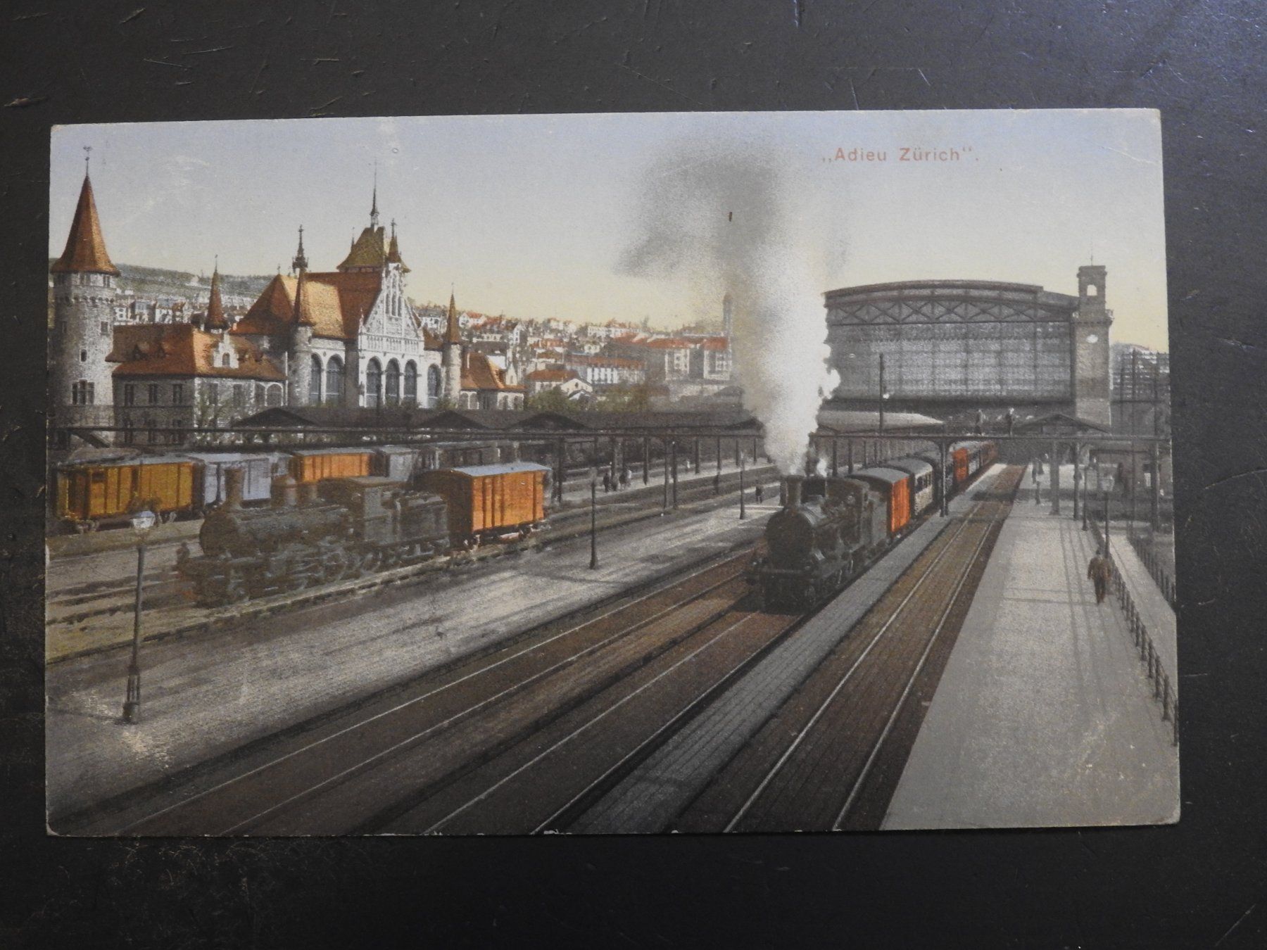Ansichtskarten: Zürich Hauptbahnhof mit Locks – Gebraucht aus Rain von 999-800-K