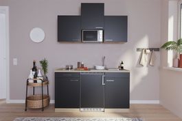139 Singleküche Küchenzeile 150cm E/S/SW - Küche Einbauküche