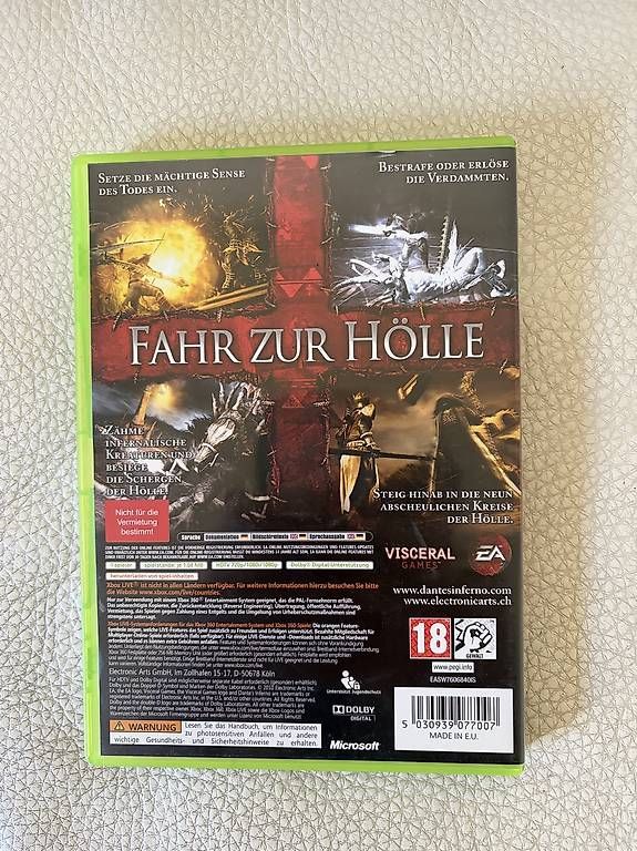 Jeux: Dantes Inferno - Xbox 360 – D'occasion à Allschwil par fre_8dtt 1