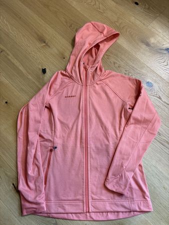 Mammut Midlayer/ Fleece mit Kapuze koralle Grösse M