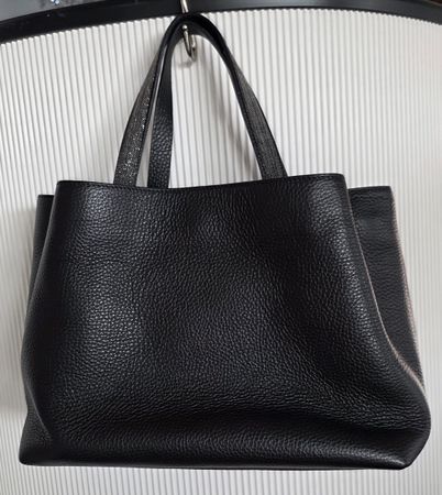 Handtasche Fabiana Filippi schwarz Leder guter Zustand