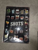 Bar-Schild "Shots" - Dekorative Wandkunst für die Bar!