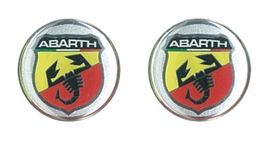Abarth Aufkleber 3D Aufkleber 12mm 2er Set (Art. 21535) NEU