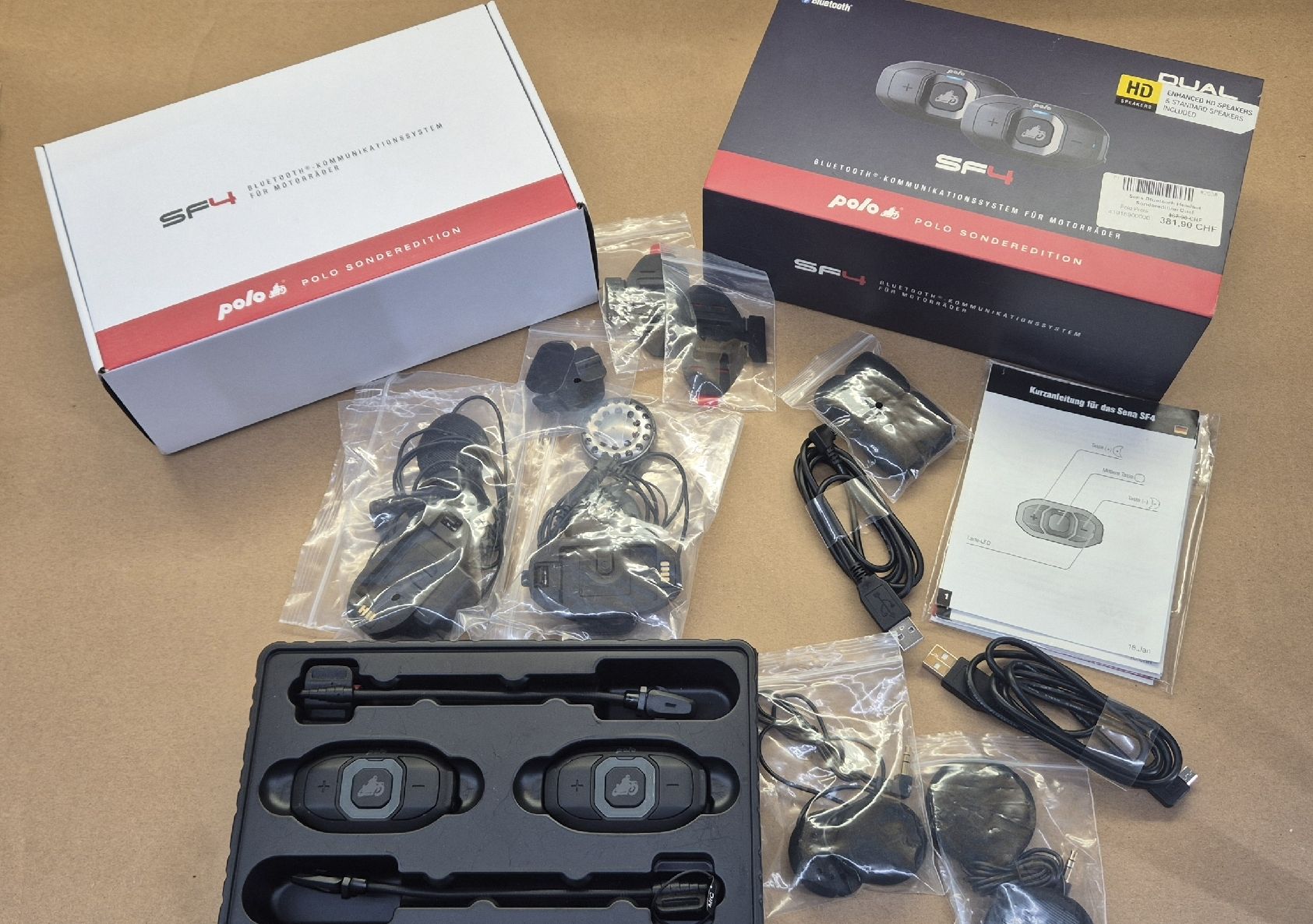 Tutti i ricambio per moto: Sena SF4 Dual Bluetooth Kommunikationssystem Motorrad – Usato da Wettswil venduto da ScorPionRaCing