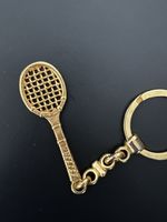 Gold plated Tennis Racket Charm