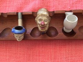 Trois pipes anciennes en terre cuite occasion