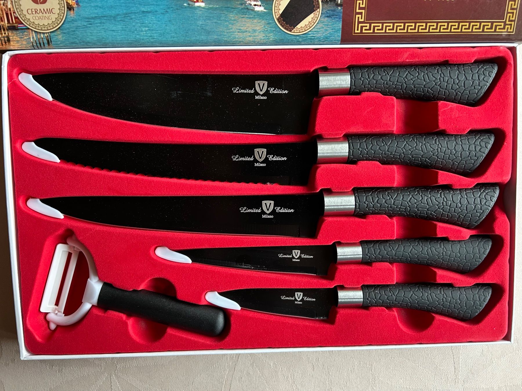 Coltelli: Messer Set Milano W-4155 – Nuovo e nell'imballaggio originale da Gächliwil venduto da H-PL 3