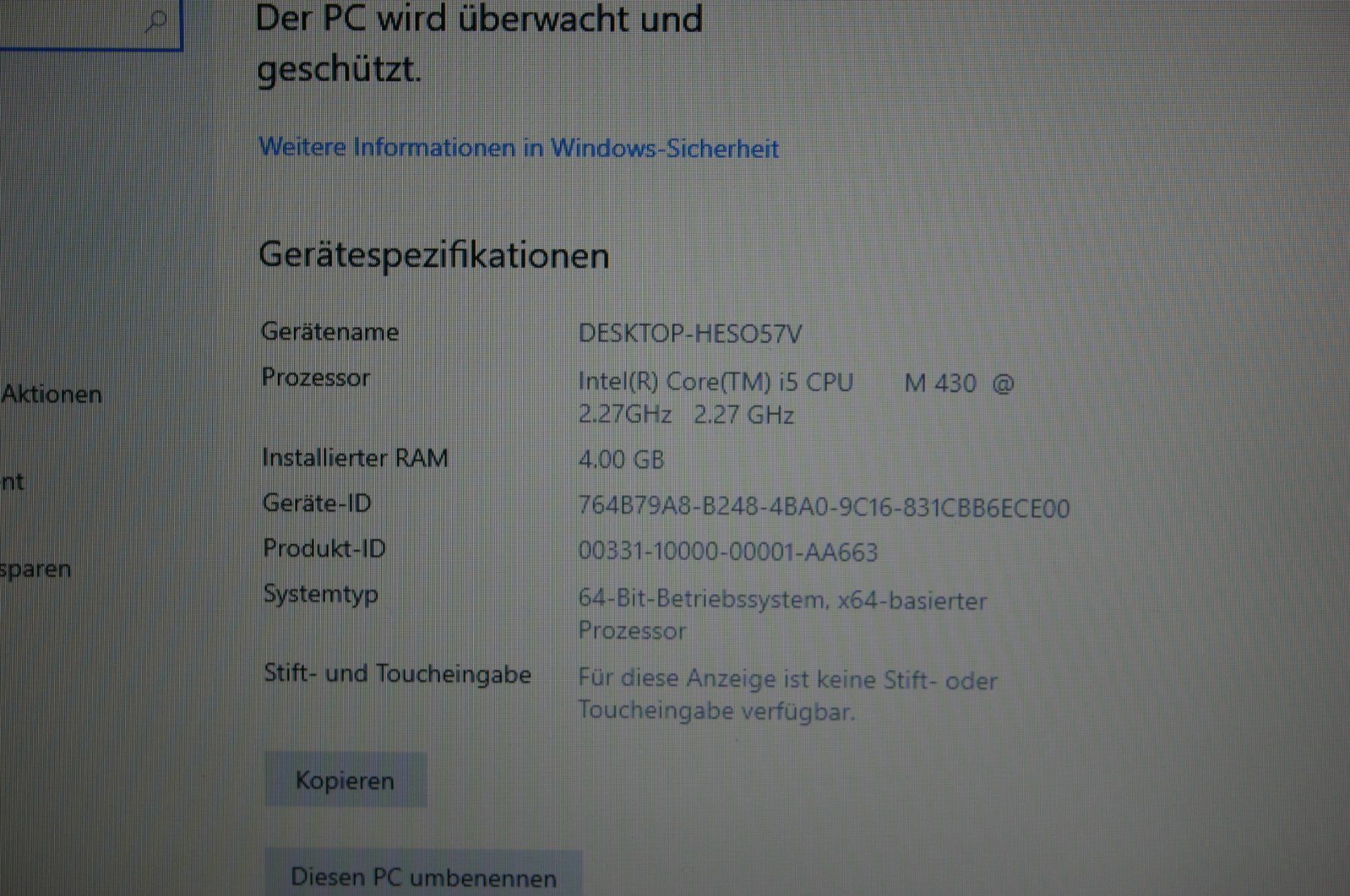 Hewlett Packard Notebook: Schönes HP Glanznotebook DV6 mit Intel I5, Win7 oder Win10 – Usato da Stettlen venduto da Bigjm 7