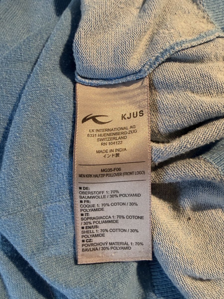 Kjus Pullover & Sweatshirts: Kjus Halfzip Pullover hellblau Grösse 52 L gebraucht – Gebraucht aus Mörigen von Andriboy 4