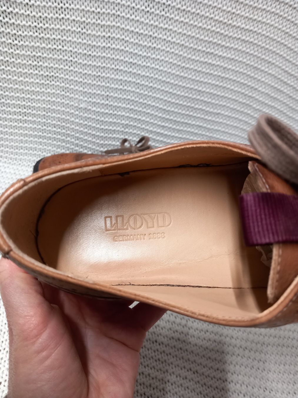 Lloyd Scarpe da uomo: Lloyd Budapester Schnürschuhe Halbschuhe Leder Gr.6.5/40.5  – Usato da Gwatt (Thun) venduto da umwelt-brocki 3
