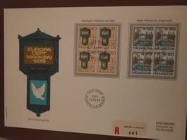CEPT Europa Briefmarken 1979, Ersttagsbrief mit Stempel!
