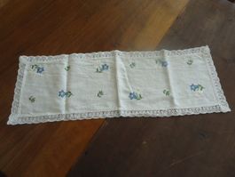 Napperon coton - Motif : Fleurs de montagne
