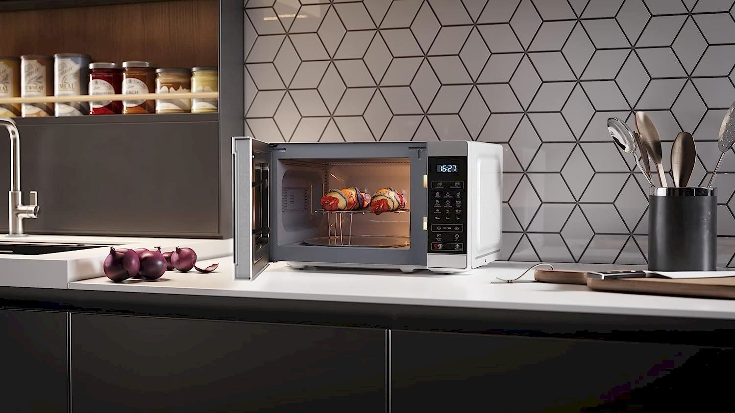 Elettrodomestici da cucina: SHARP YC-MG02ES Mikrowelle – Nuovo e nell'imballaggio originale da Bottighofen venduto da zaap 5