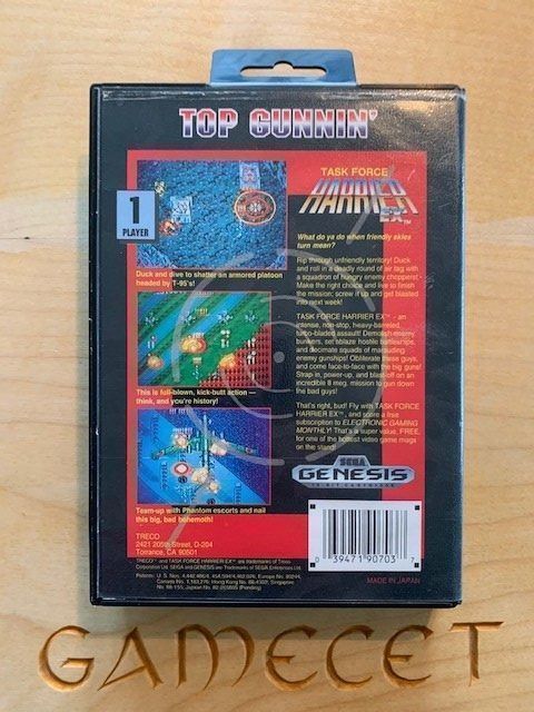 Sega Giochi: Task Force Harrier Ex Sega Genesis USA – Usato da Steinach venduto da Gamecet 2