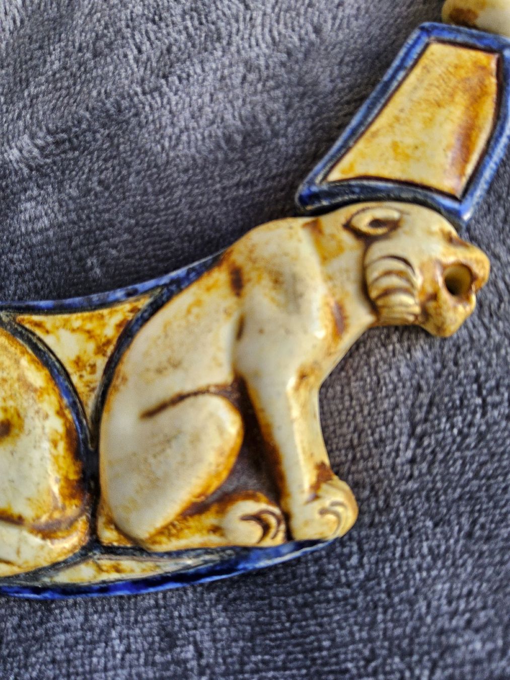 Catenine: Art Déco Egyptian Revival Collier, ca 1930 – Usato da Zürich venduto da SciTec 6