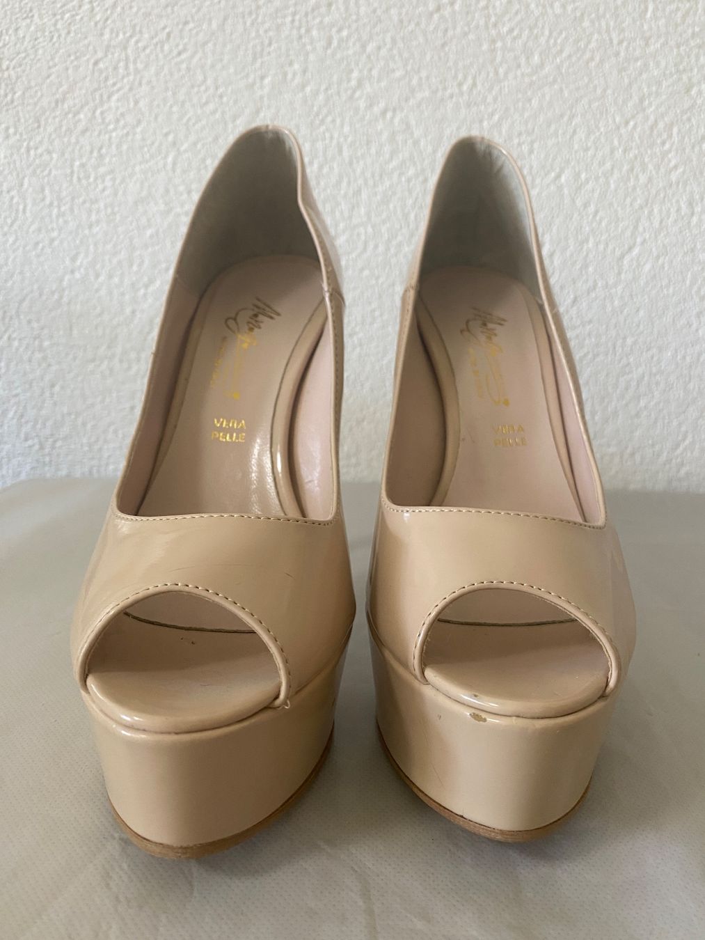 Scarpe da donna: Escarpins cuir nude talons 13 cm plateforme – Usato da Nyon venduto da dar_78qd
