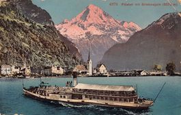 Vierwaldstättersee, DS GERMANIA, gelaufen 1909