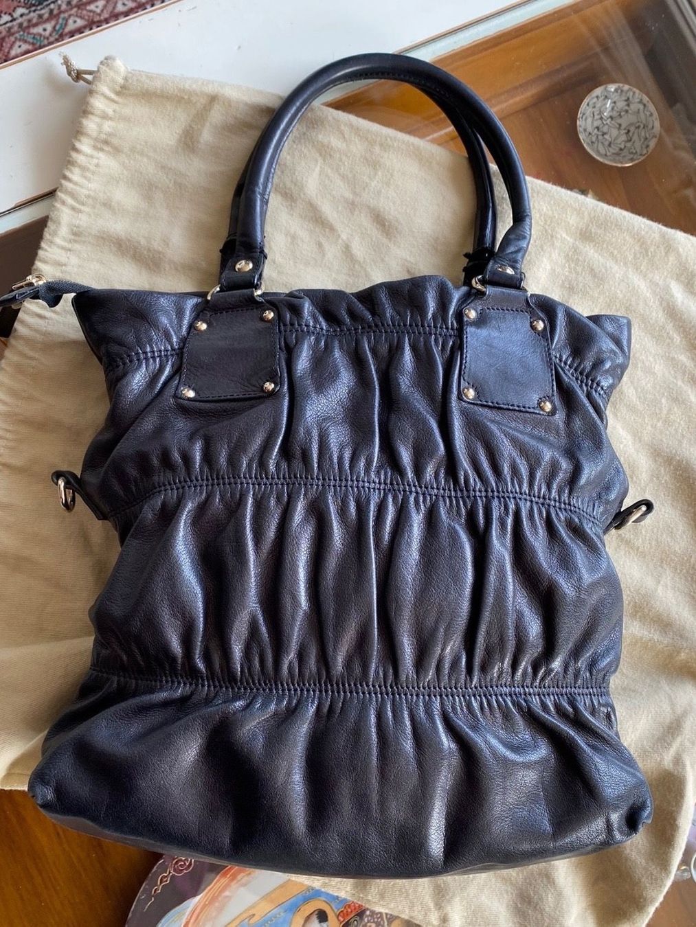 Navyboot Borse da donna: NAVYBOOT schwarze Ledertasche Matelassé – Usato da Besazio venduto da lionheart63 1