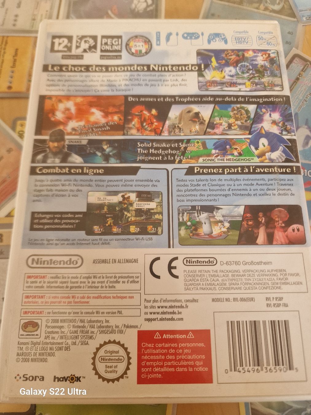 Nintendo Giochi: Super Smash Bros. Brawl Wii - pal fr – Usato da Bulle venduto da ned_msw7 1