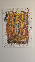 Tableau d'art abstrait multicolore - Unique et coloré!