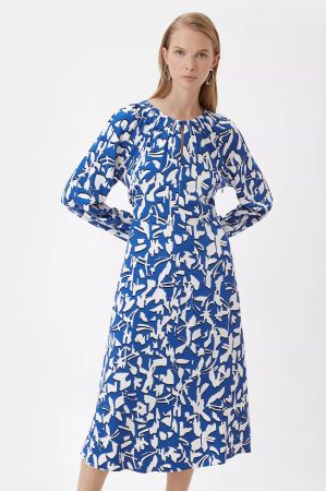 comma FLIESSENDES MAXIKLEID MIT ALL-OVER-PRINT