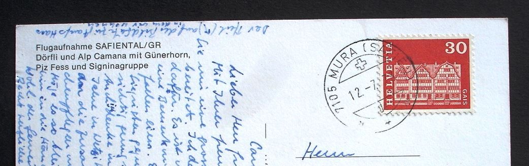 Cartes postales: SAFIENTAL GR Flugaufnahme – D'occasion à Jona par philajona 1